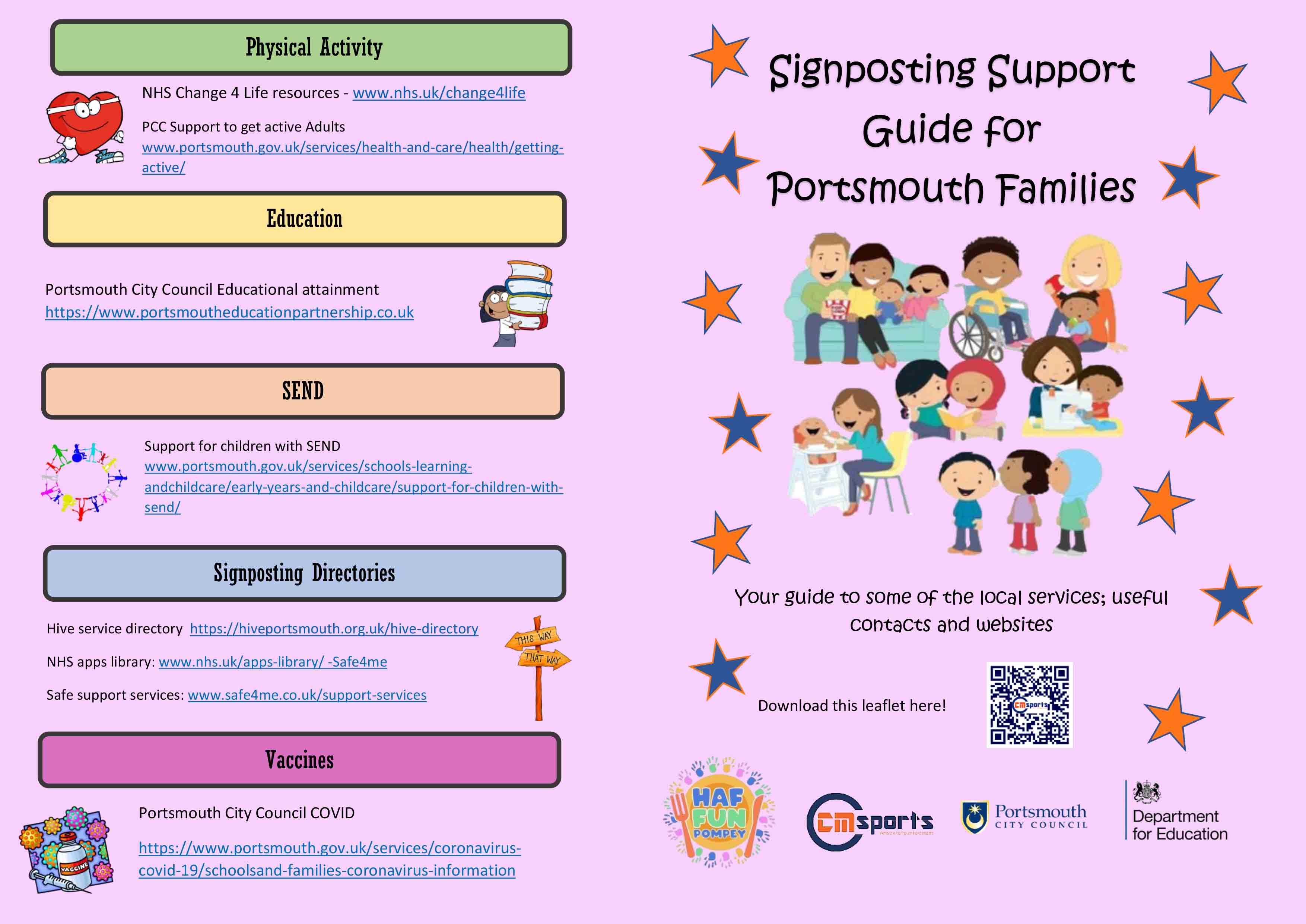 Signposting Leaflet PORTS FAM-1